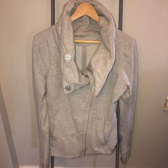 lululemon athletica Tops - Lululemon zip up sweatshirt size 10 gray